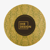 Aufkleber, bedruckt, Gold, Motiv