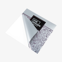 Aufkleber, bedruckt, Silber, aufgeklappt