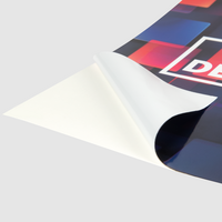 Aufkleber, farbig bedruckt, details aufgeklappt