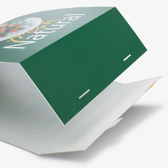 Aufsteller aus Hohlkammerplatte detail5