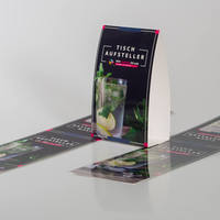 Aufsteller, farbig bedruckt, stehend