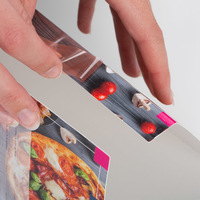 Aufsteller, farbig bedruckt, Details