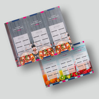 Aufsteller, farbig bedruckt, liegend