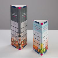 Aufsteller, farbig bedruckt, stehend, verschiedene groessen