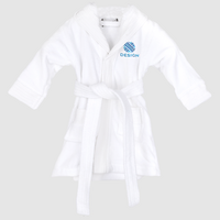 Baby-Bademantel mit Kapuze, bestickt