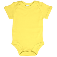 Babybody Kurzarm, Organic, Farbe Hellgelb