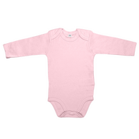Babybody Langarm, Organic, Farbe Hellrosa