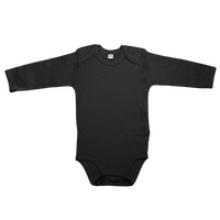 Babybody Langarm, Organic, Farbe Schwarz