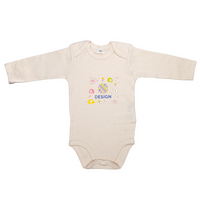 Babybody Langarm, Organic, Bedruckt