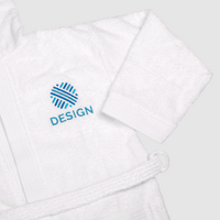 Bademantel mit Kapuze, Detailansicht