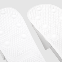 Badeschlappen mit Kunstlederriemen, ohne Werbeanbringung