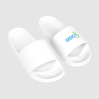 Badeschlappen mit Kunstlederriemen