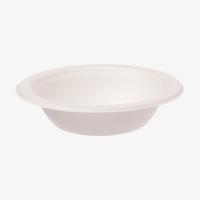 Bagasse-Schale 350 ml, rund 16 cm, weiß