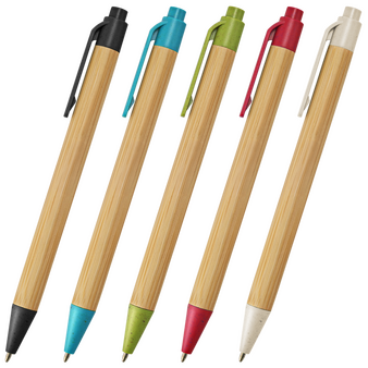 Bambus-Weizenstroh-Kugelschreiber