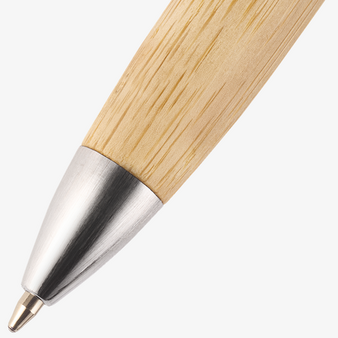 Bambus-Kugelschreiber Attraktiv mit einseitiger Lasergravur