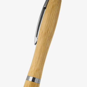 Bambus-Kugelschreiber Attraktiv, ohne Werbeanbringung