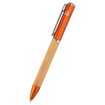 Bambus-LED-Kugelschreiber, ohne Werbeanbringung
