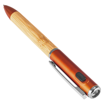 Bambus-LED-Kugelschreiber, ohne Werbeanbringung