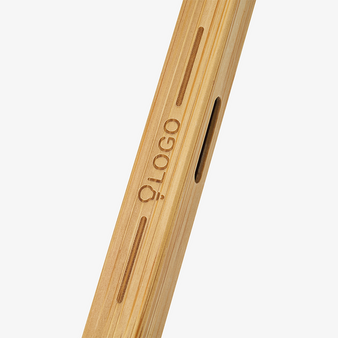 Bambus-Multifunktionskugelschreiber mit einseitiger Lasergravur