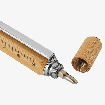Bambus-Multifunktionskugelschreiber, ohne Werbeanbringung