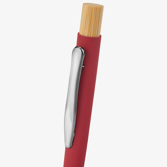 Bambus-Softtouch-Kugelschreiber Chroma, ohne Werbeanbringung