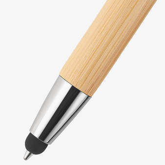 Bambus-Touchpen-Kugelschreiber, ohne Werbeanbringung