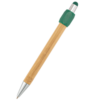 Bambus-Touchpen-Kugelschreiber Spinner, ohne Werbeanbringung
