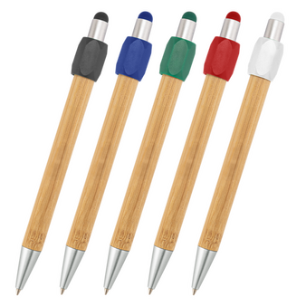 Bambus-Touchpen-Kugelschreiber Spinner