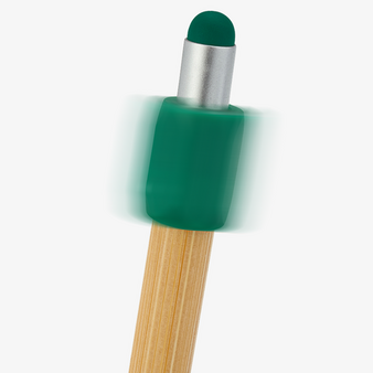 Bambus-Touchpen-Kugelschreiber Spinner