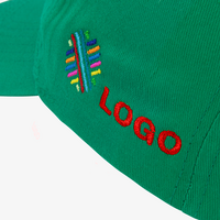 Basic Twill Baseballcap, 2 Stickpositionen: Links, Detailansicht