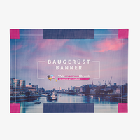 Banner, farbig bedruckt mit Hohlsaum