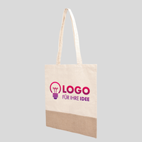 Baumwoll-Jutebeutel, seitenansicht