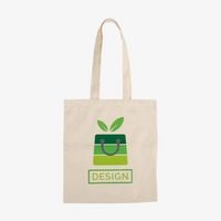 Baumwolltasche weiß/natur, Langhenkel - 4/0-farbig, beidseitig bedruckt