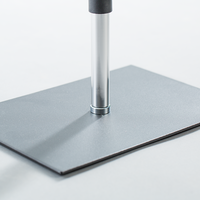 Metallbodenplatte, Schwarz