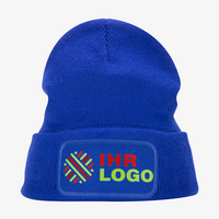 Beanie Vorderseite, rechteckig bedruckt