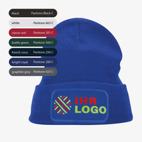 Beanie Farbtabelle, rechteckig bedruckt