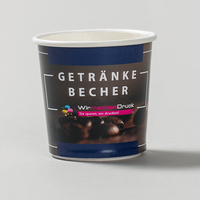 Becher doppelwandig 100ml, 4/0-farbig