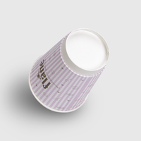 Becher doppelwandig 400ml, 2/0-farbig (Pantone-Sonderfarbe), Boden