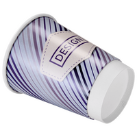 Becher doppelwandig mit Eichstrich 300 ml, 4/0-farbig