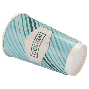 Becher doppelwandig mit Eichstrich 400 ml, 4/0-farbig (CMYK)