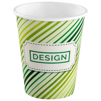 Becher einwandig mit Eichstrich 200 ml, 4/0-farbig (CMYK)