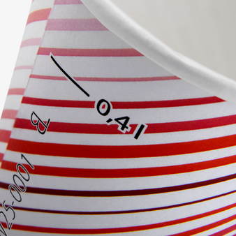 Becher einwandig mit Eichstrich 400 ml, 4/0-farbig (CMYK)