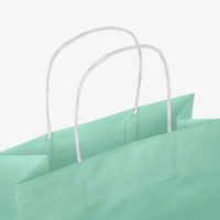 Beidseitig farbig bedruckte Papiertragetasche in M mit Papierkordeln, 26 x 34 x 14 cm, 4/0-farbig