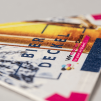 Bierdeckel, farbig bedruckt, dreieck, Bier Motive