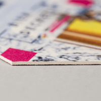 Bierdeckel, farbig bedruckt, sechseck, Bier Motive