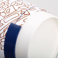 Bio Becher doppelwandig 400ml, 4/0-farbig (CMYK), Detail Boden