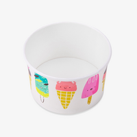 Eisbecher, farbig bedruckt, Motiv