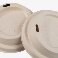 Bio Pappdeckel mit Trinkloch für Getränkebecher 200 ml