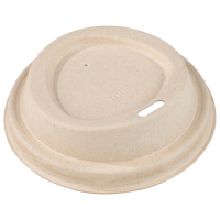 Bio Pappdeckel mit Trinkloch für Getränkebecher 200 ml