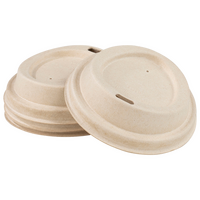Bio Pappdeckel mit Trinkloch für Getränkebecher 200 ml